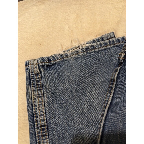 Levi's 505 Straight Leg Denim Blue Jeans Mid Wash 36 X 34 - Picture 4 of 11